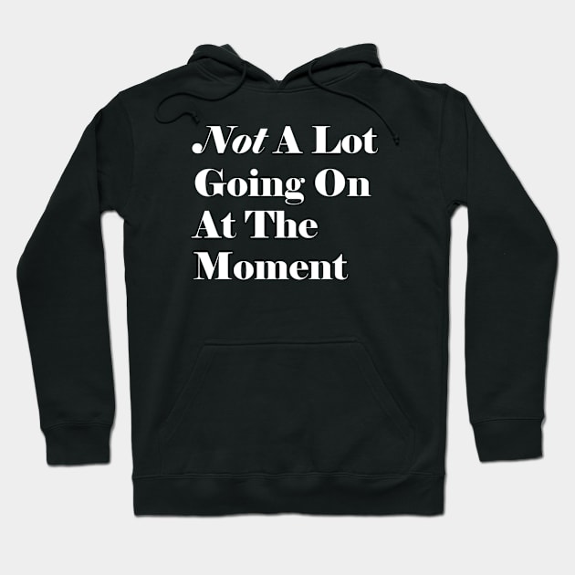 Not A Lot Going On At The Moment Hoodie by denkanysti